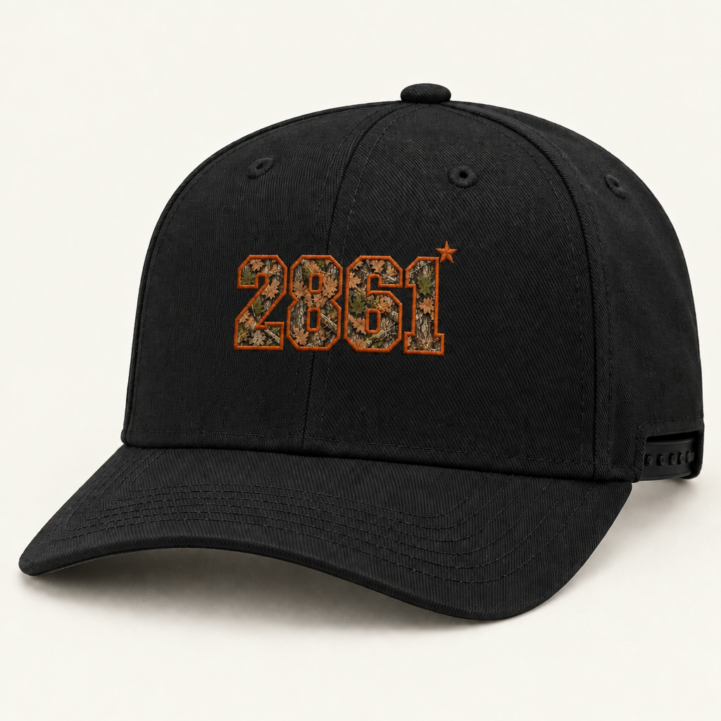 2861 Cap in Black Camo