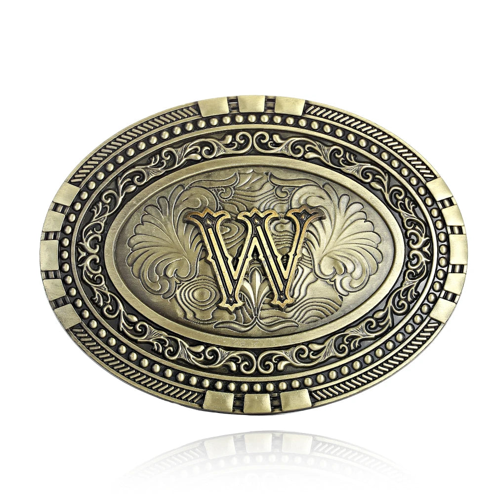 Oval Initial Buckle