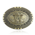 Oval Initial Buckle