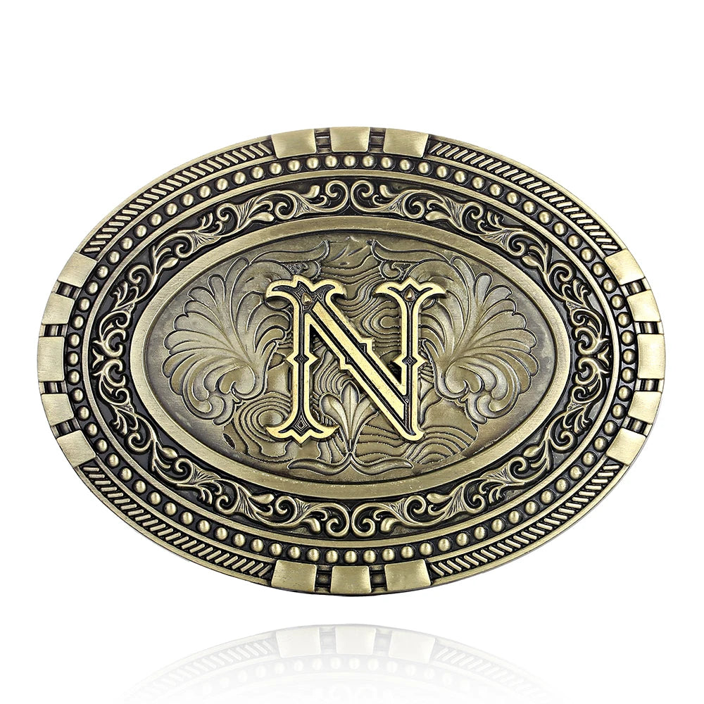 Oval Initial Buckle