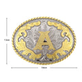 Initial Rodeo Buckle, Gold-Tone