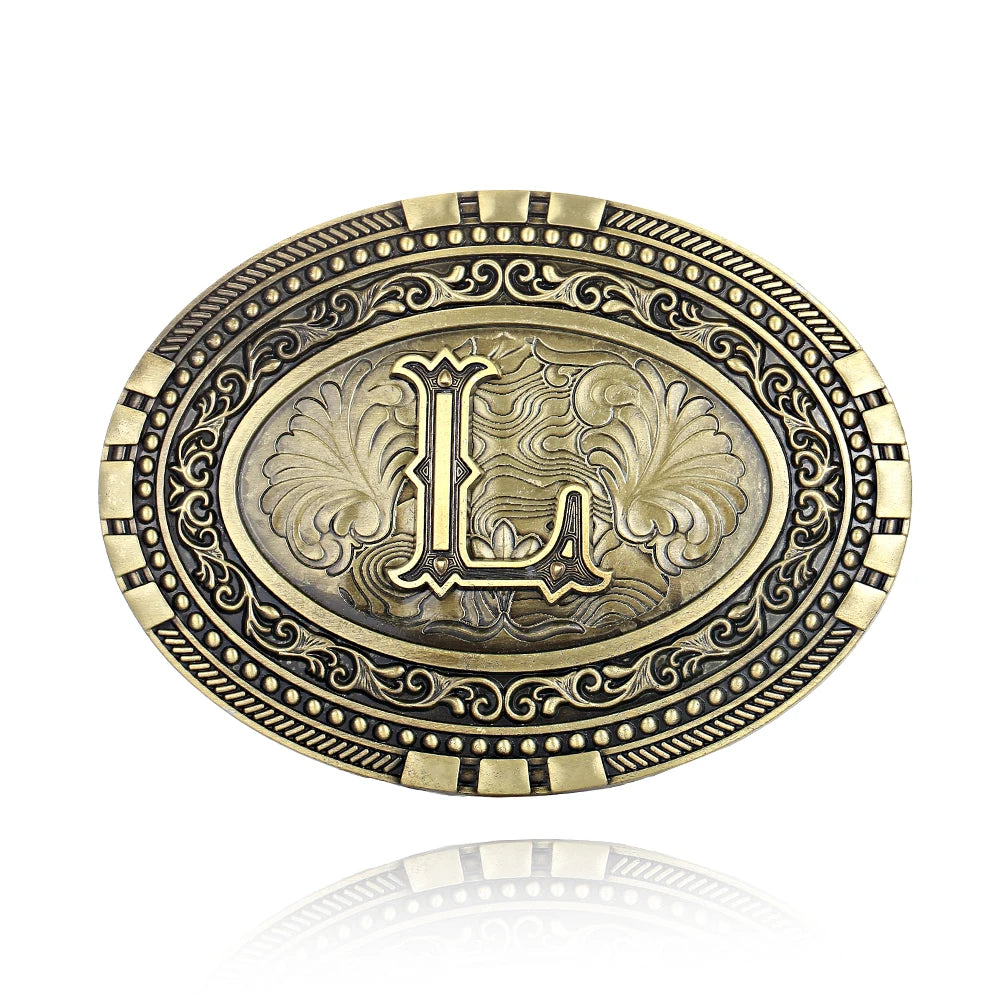 Oval Initial Buckle