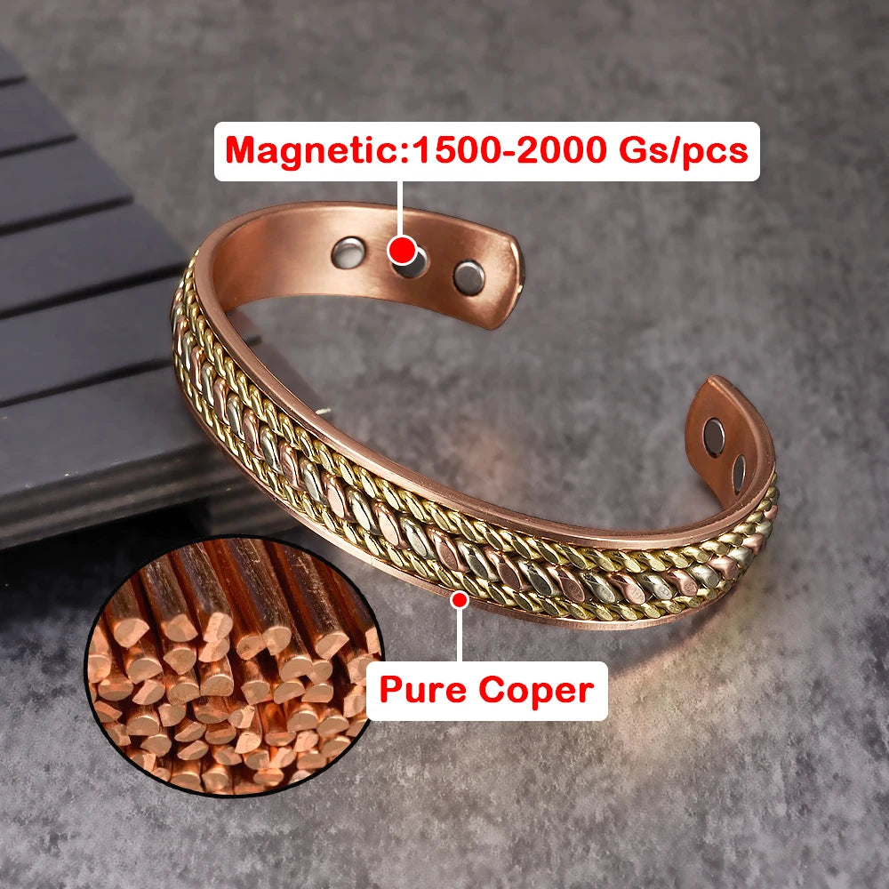 Braided Copper Cuff