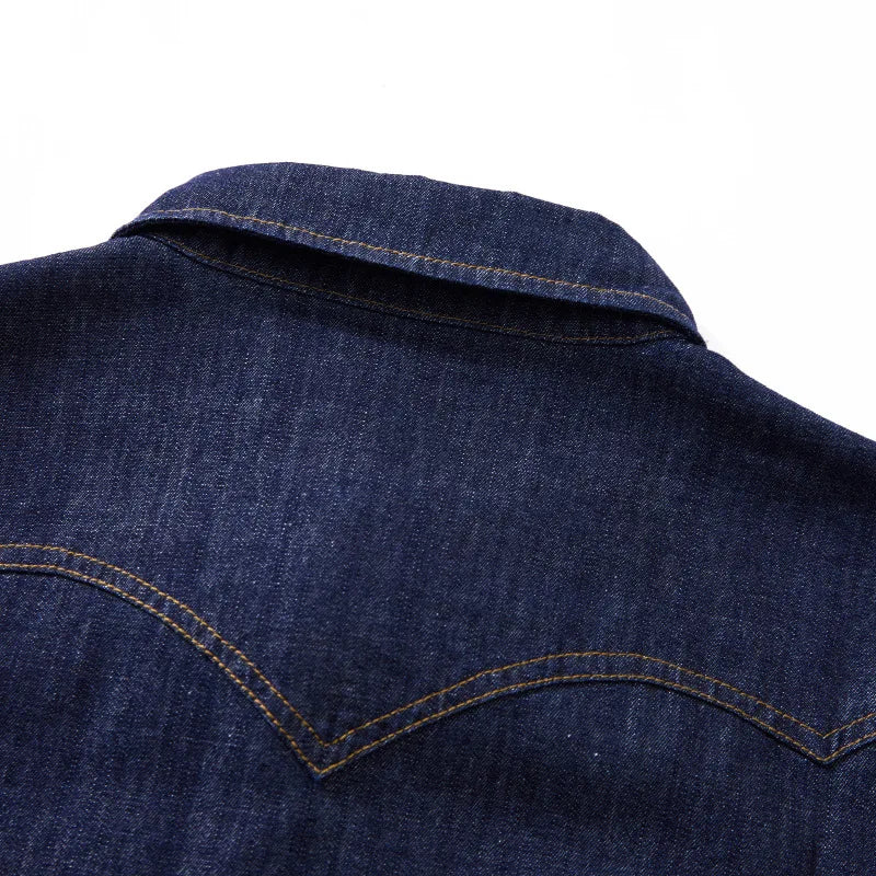 Pearl Snap Chambray Shirt