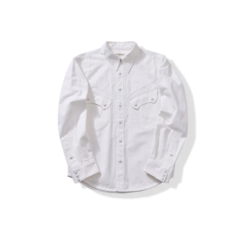 Pearl Snap Chambray Shirt
