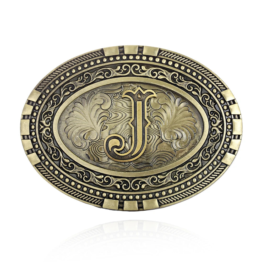 Oval Initial Buckle