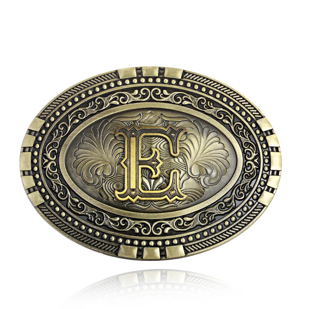 Oval Initial Buckle