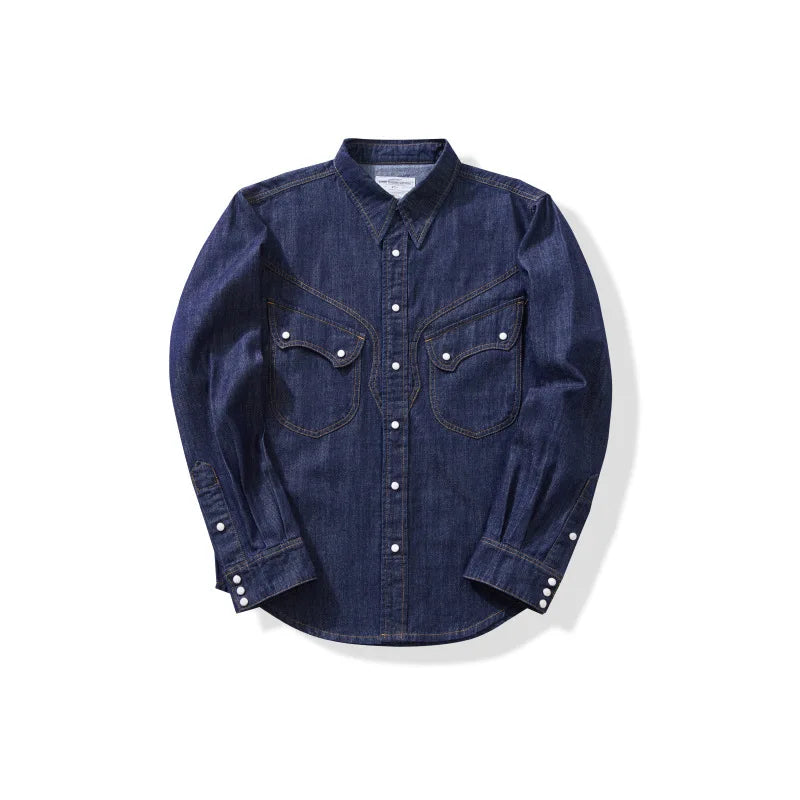 Pearl Snap Chambray Shirt