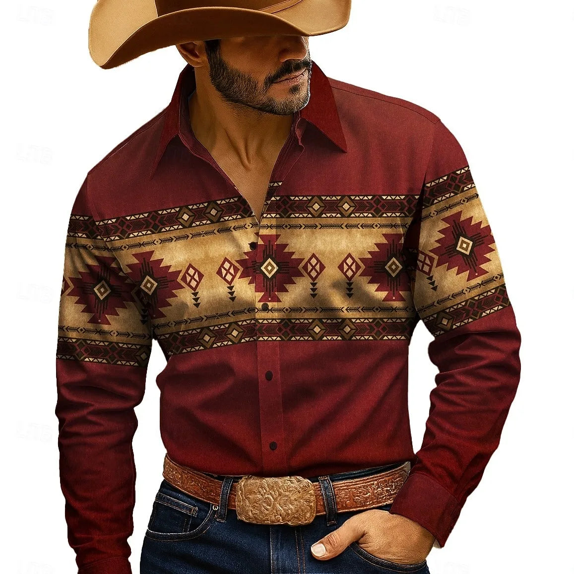 Western Print Shirt