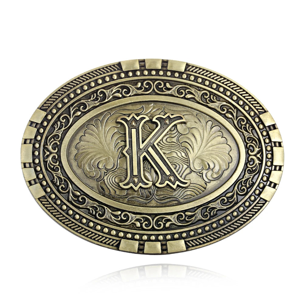 Oval Initial Buckle