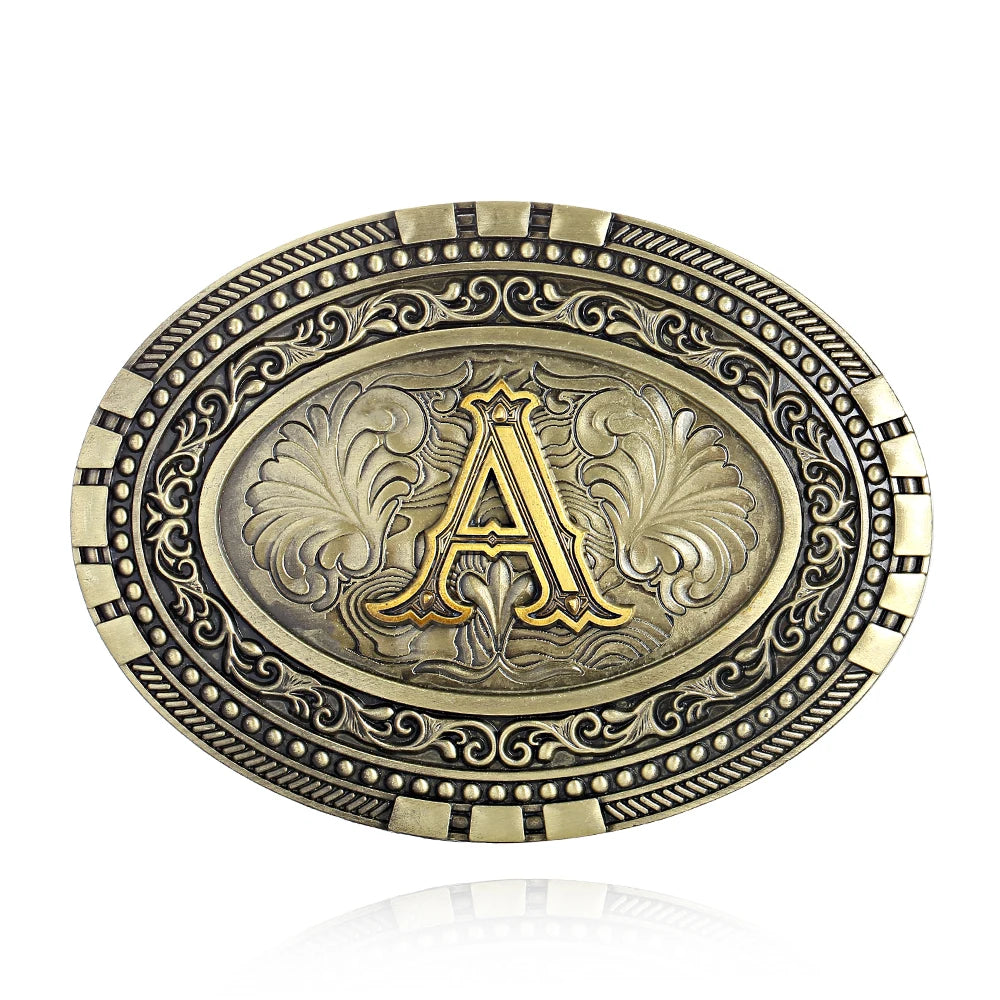 Oval Initial Buckle