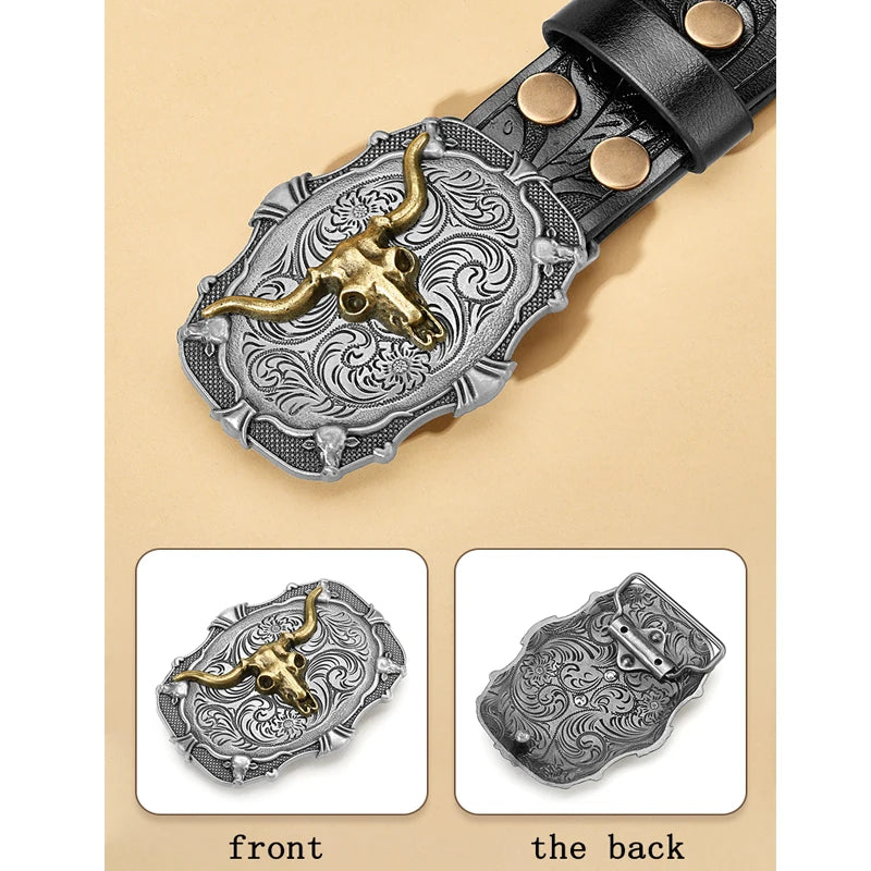 Vintage Initial Buckle, Silver-Tone