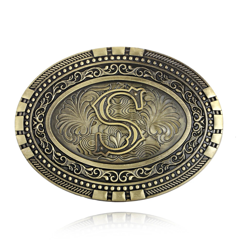 Oval Initial Buckle