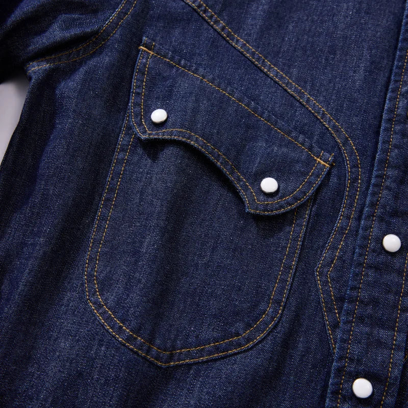 Pearl Snap Chambray Shirt