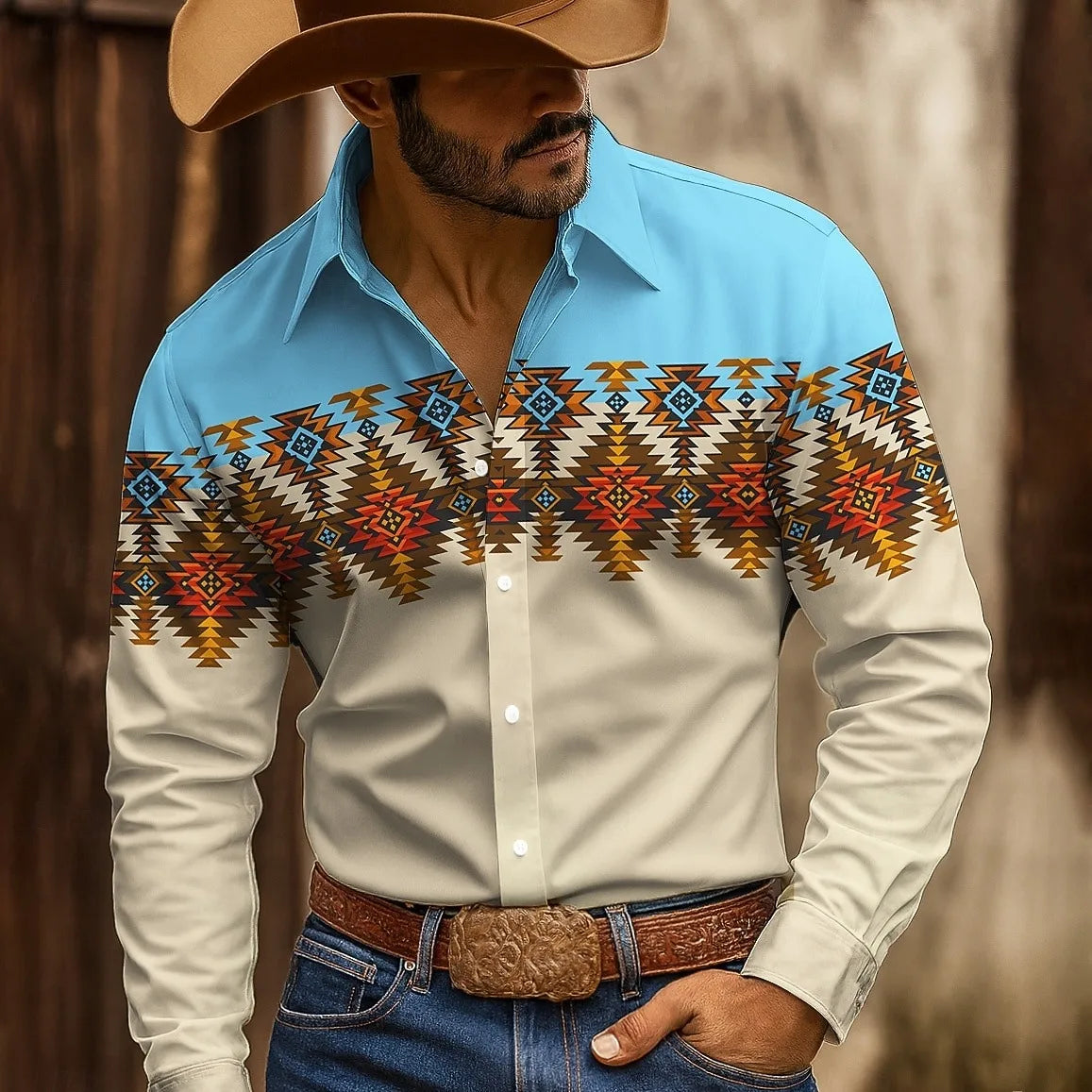 Western Print Shirt