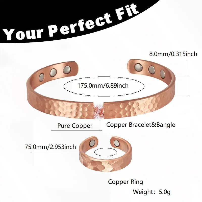 Copper Charm Cuff