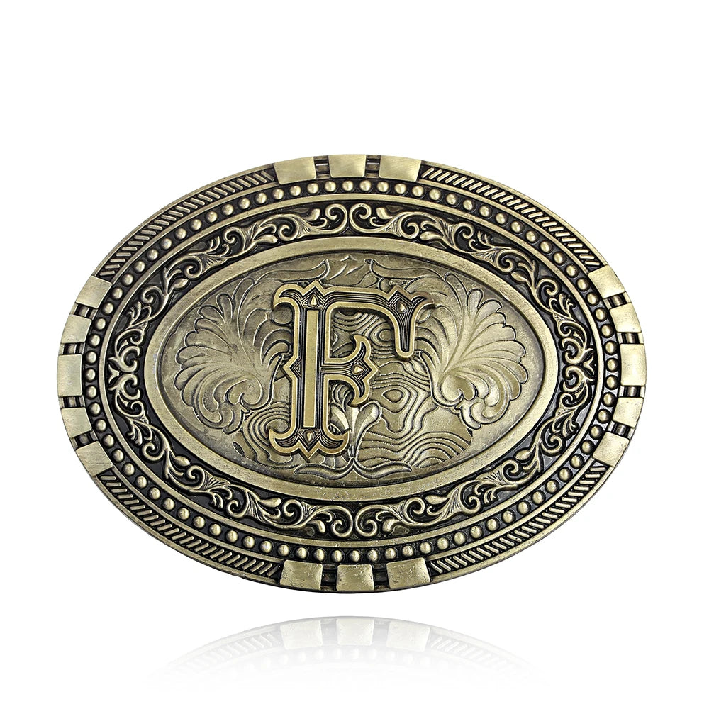 Oval Initial Buckle