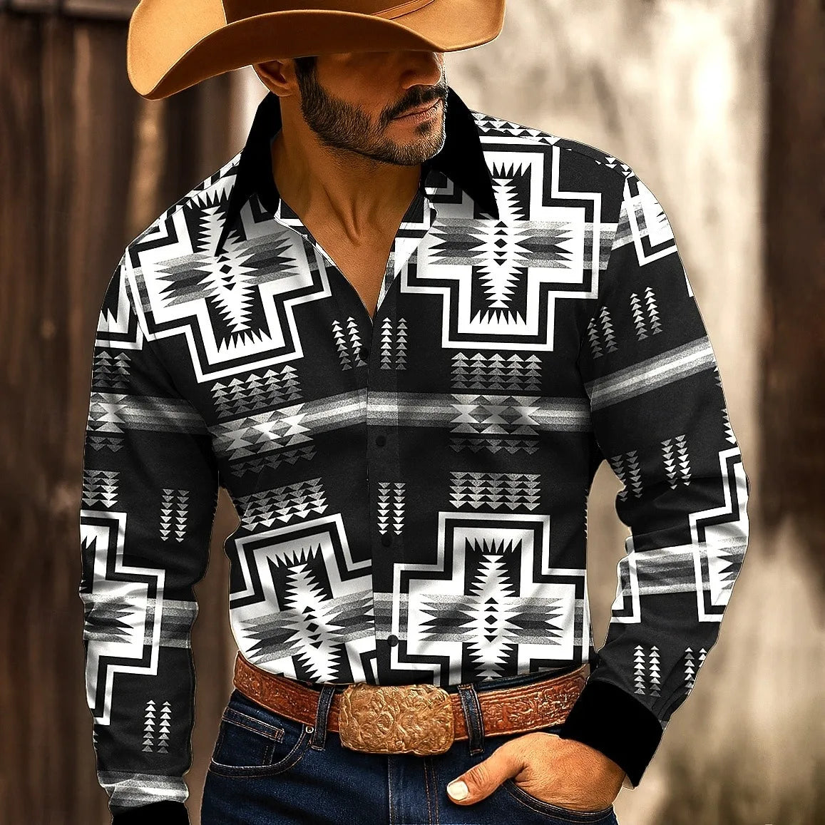 Western Print Shirt