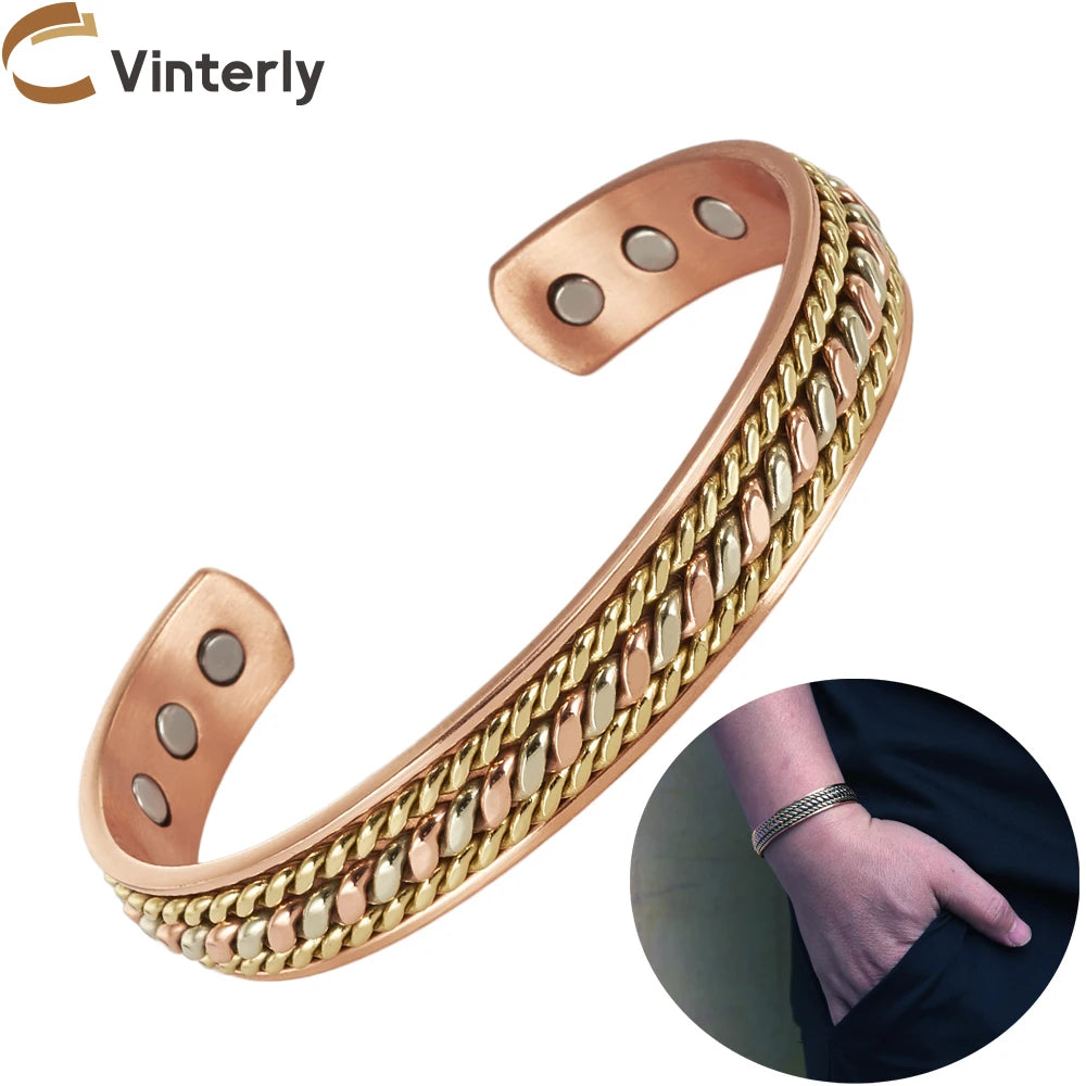 Braided Copper Cuff