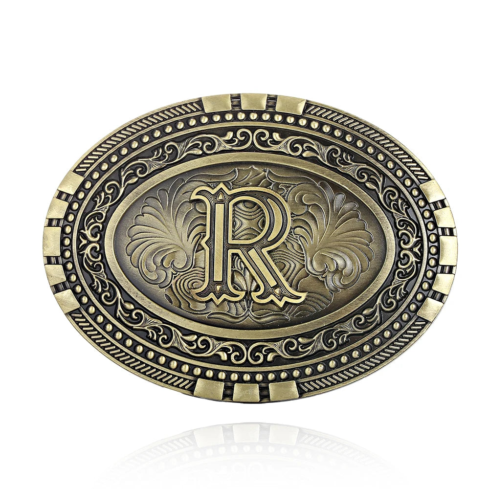 Oval Initial Buckle