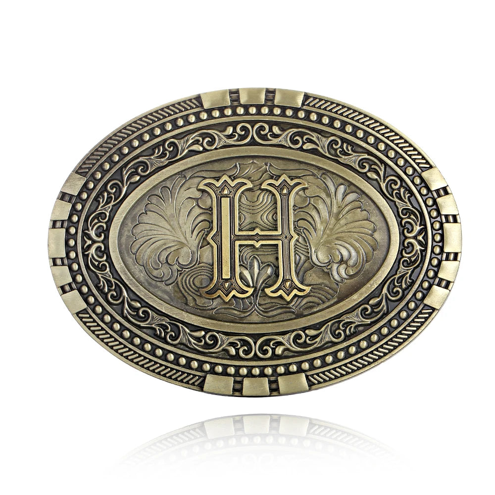Oval Initial Buckle
