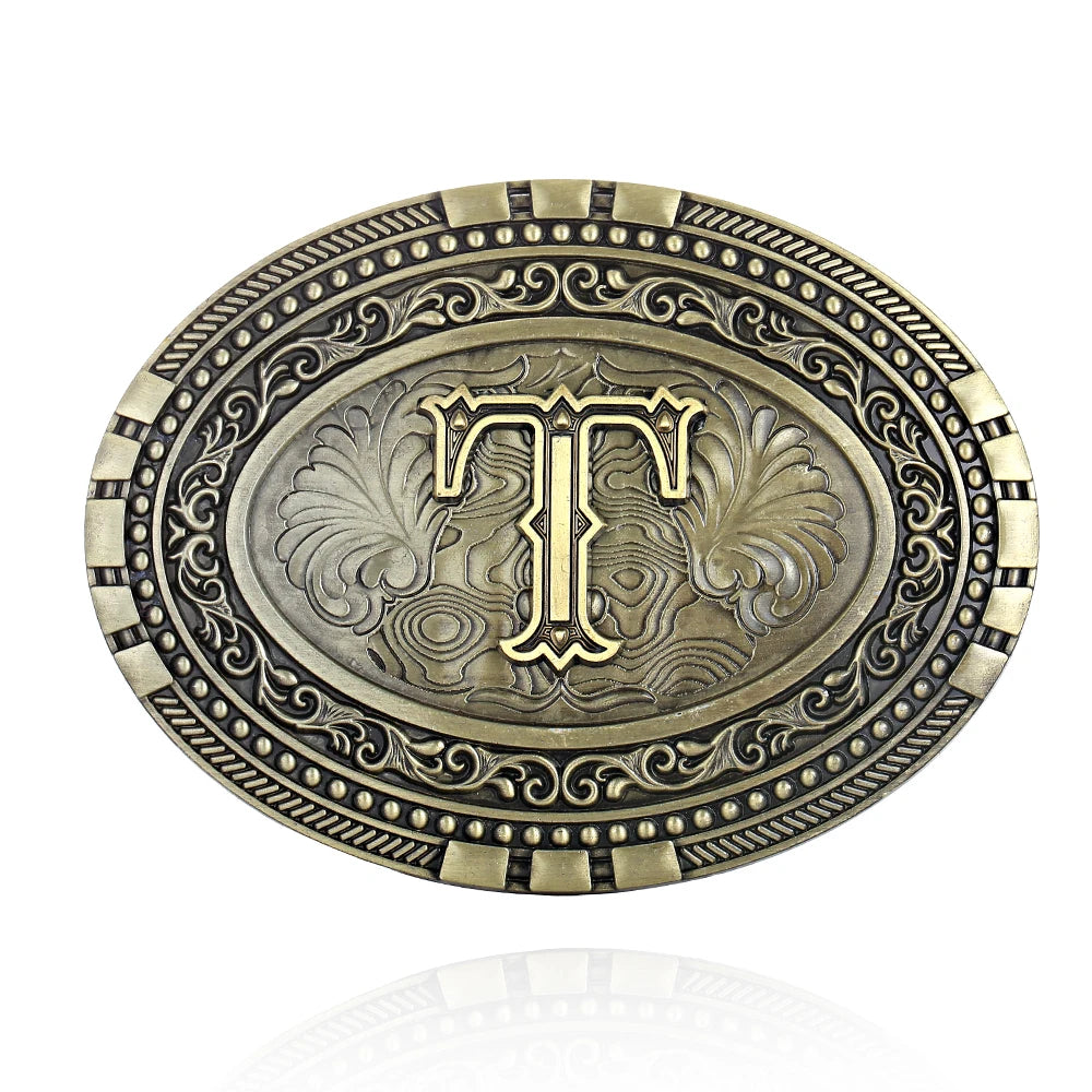Oval Initial Buckle