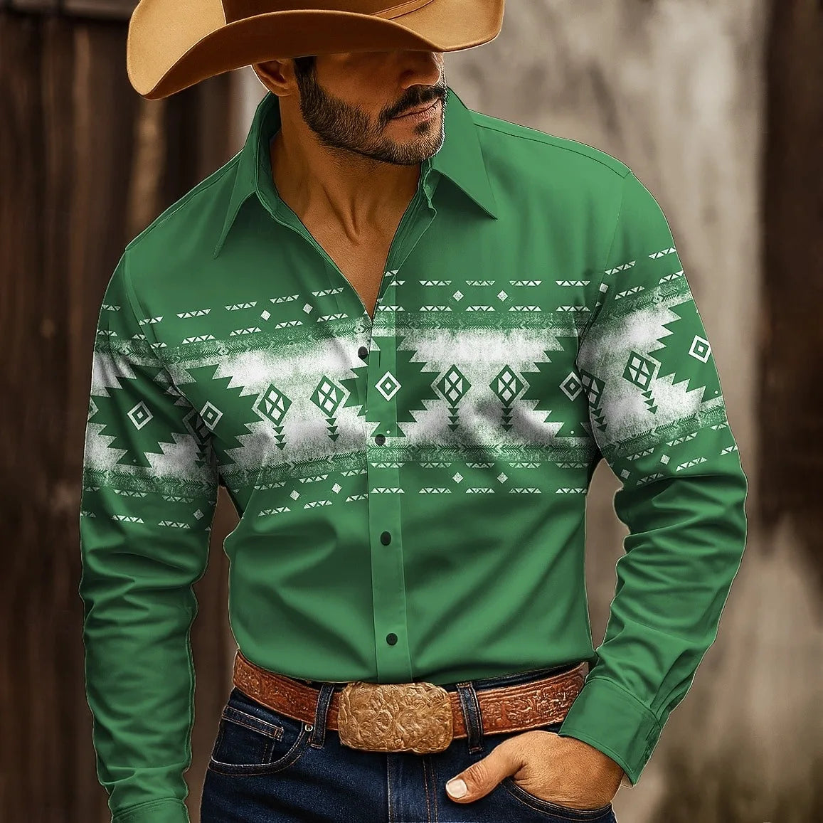 Western Print Shirt