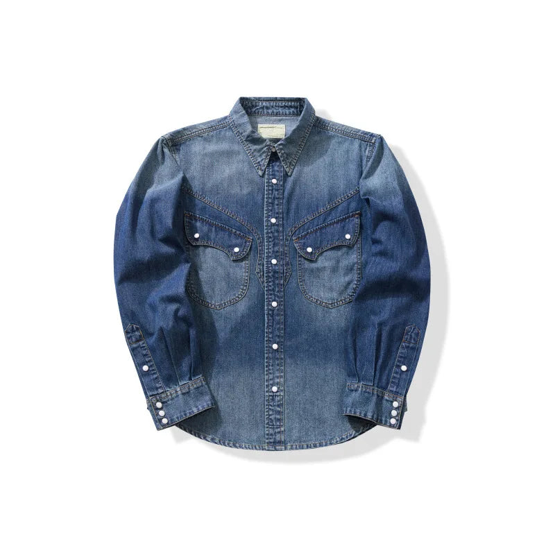 Pearl Snap Chambray Shirt