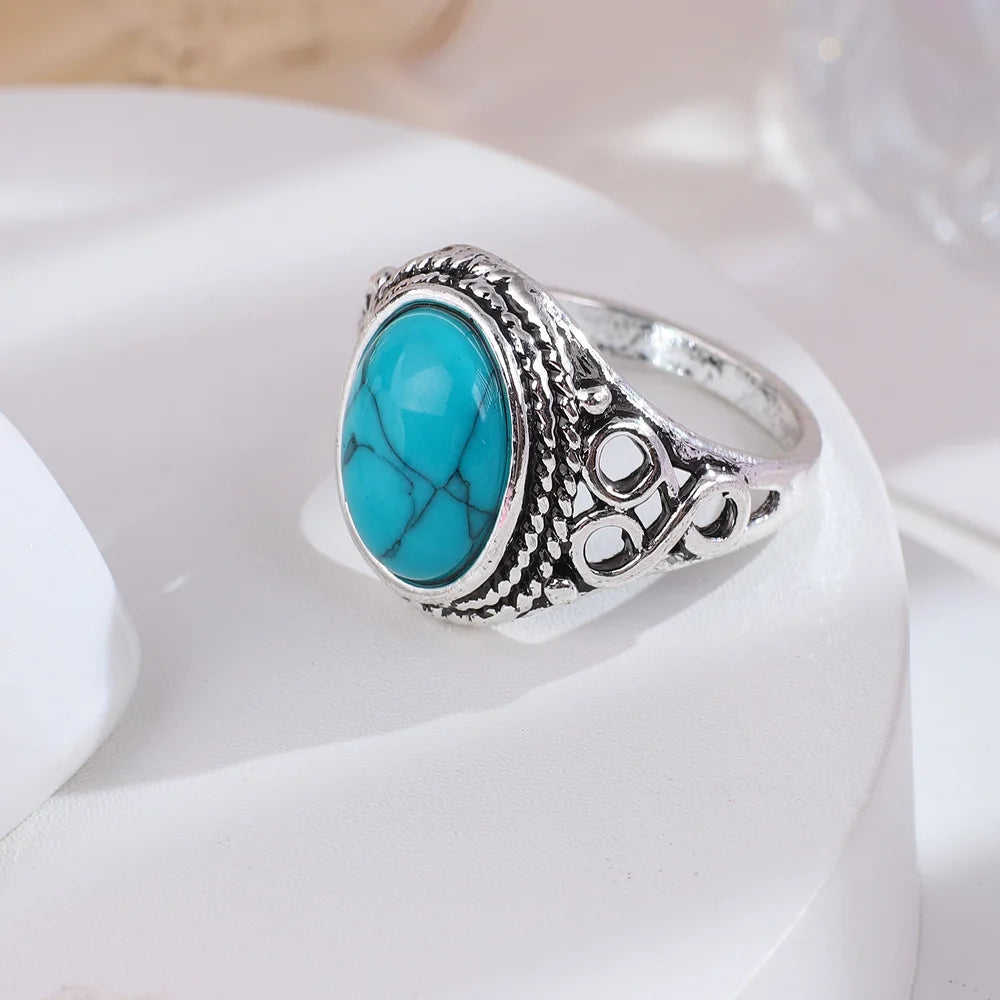 Vintage Turquoise-Colour Ring