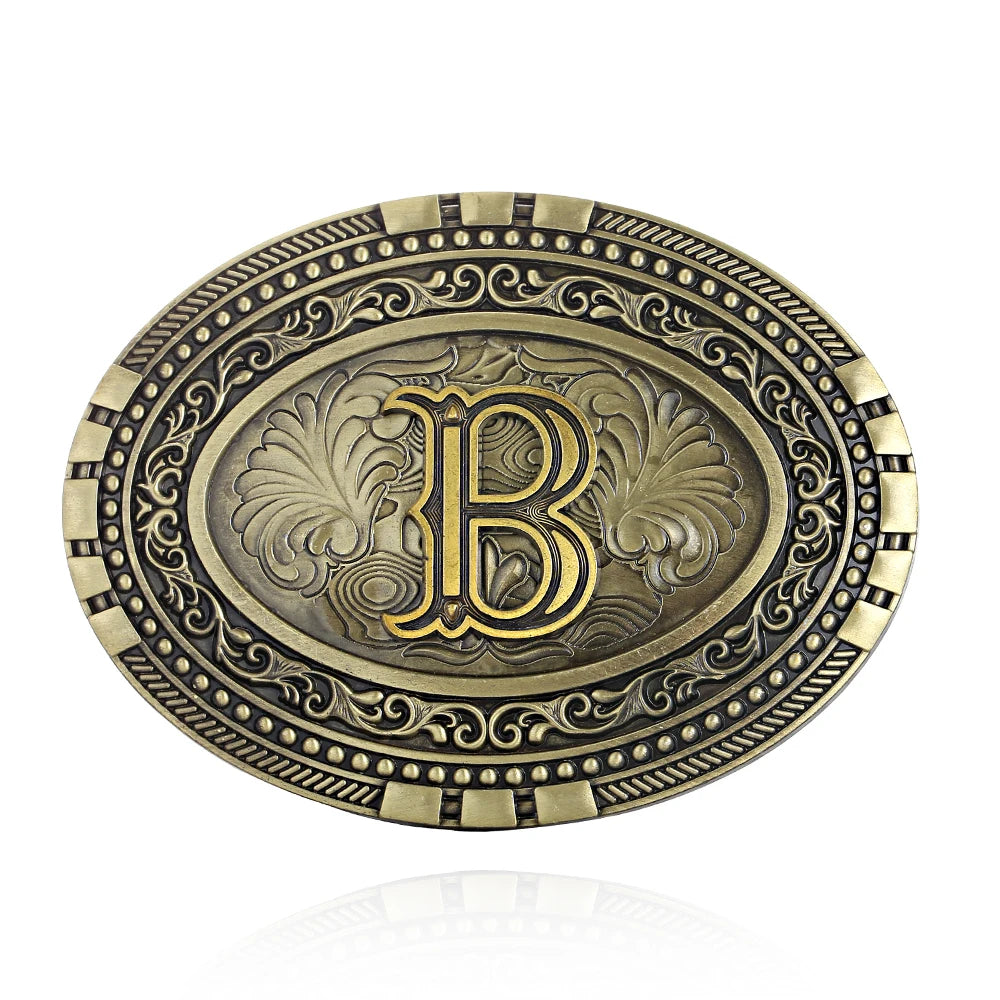 Oval Initial Buckle
