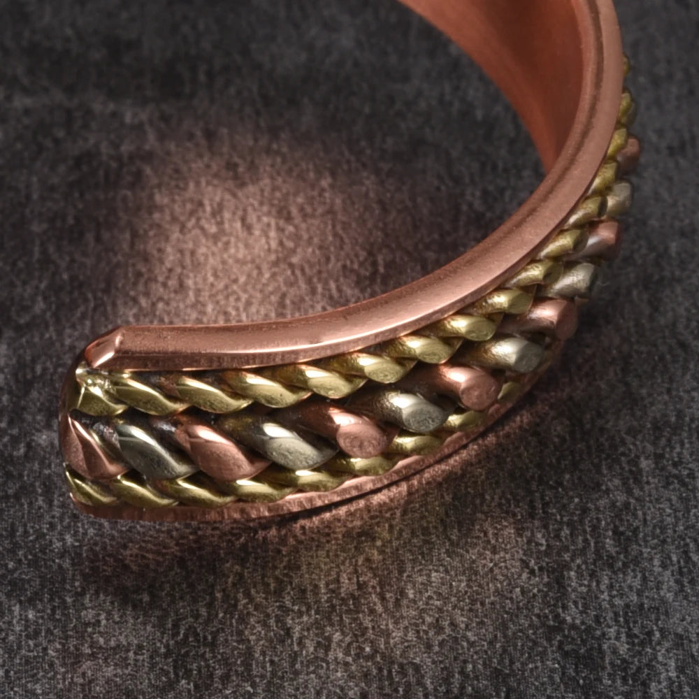 Braided Copper Cuff