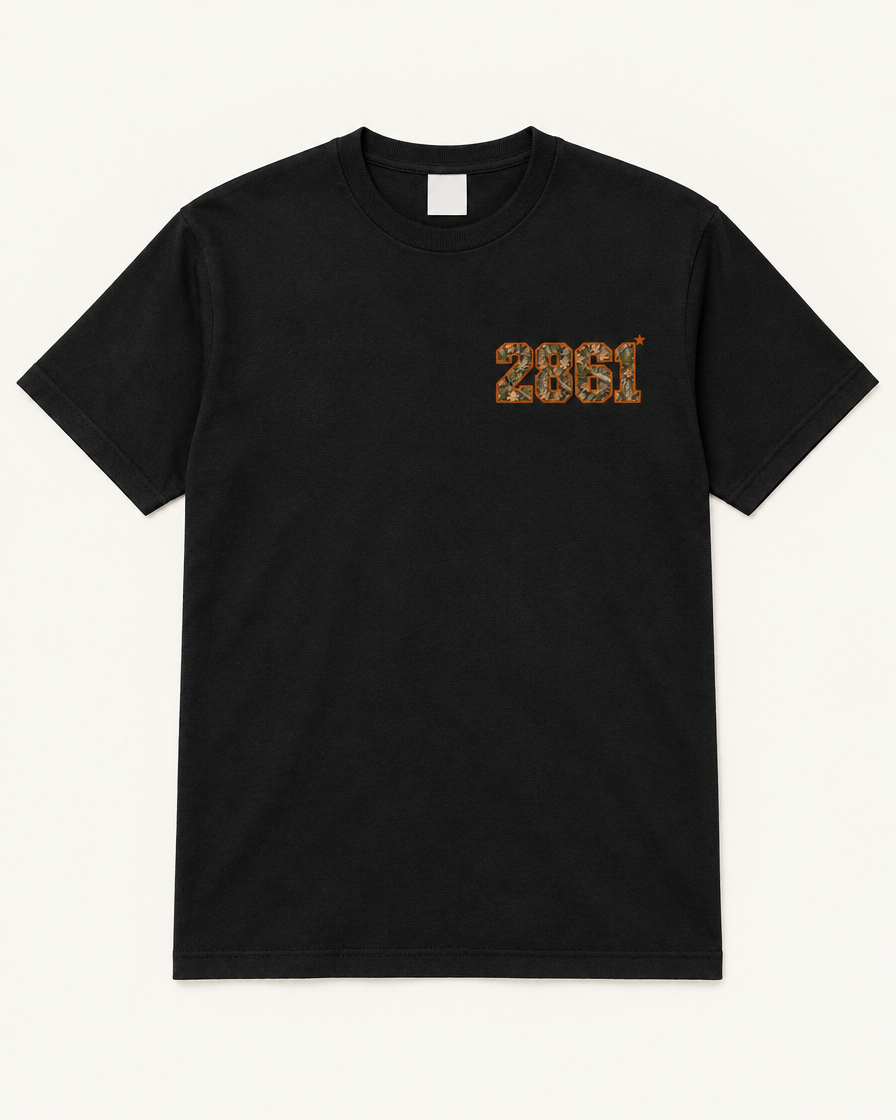 2861 Tee in Black Camo